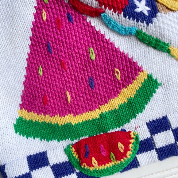 Vintage Berek 2 Picnic Cardigan - Picture 10 of 13